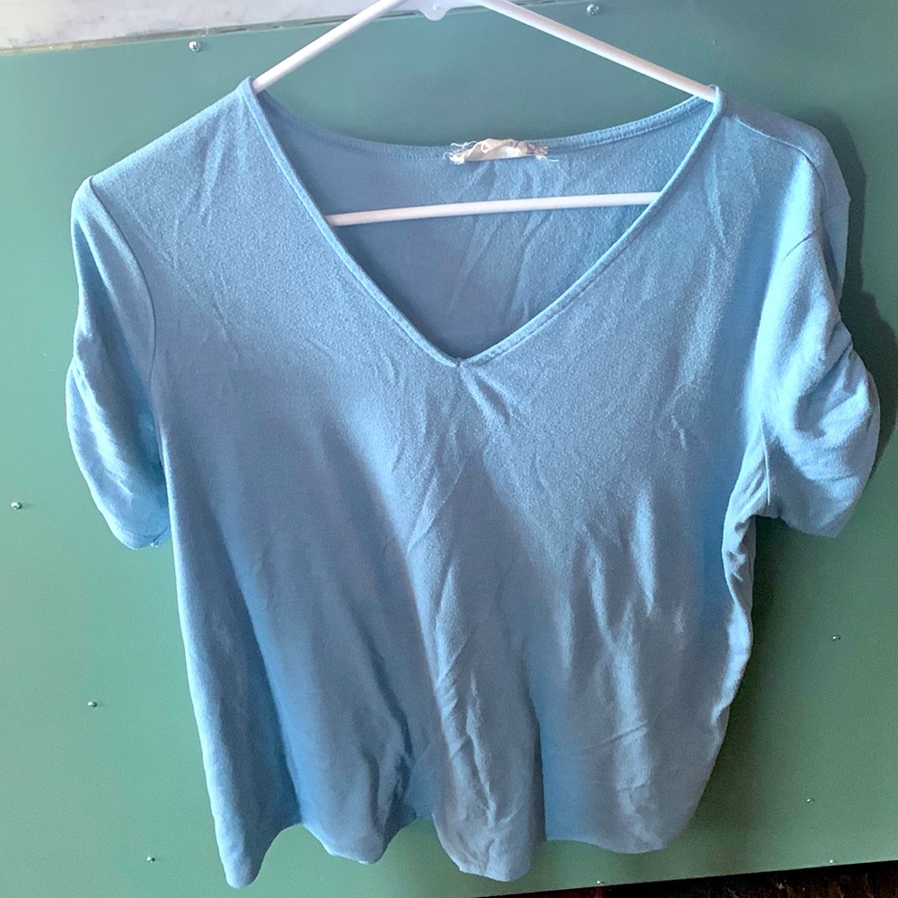 Blue cotton shirt
